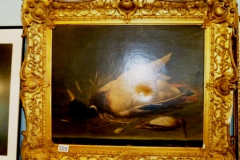 305-Gilt-Framed-Oil-on-Canvas-Game-Scene-by-RB-Frame-AS