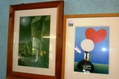 308-Two-Framed-Mackenzie-Thorpe-Prints-Love-Heart-Street-Scene