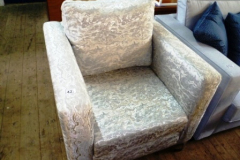 423-Armchair-upholstered-in-Gold-and-Silver-Fabric