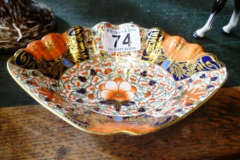 074-S-H-Denby-Decorative-Multi-Colour-and-Gilt-Dish-c.1860