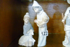 122-Two-Lladro-Figurines-Girl-with-Chicken-and-Girl-with-Sheep