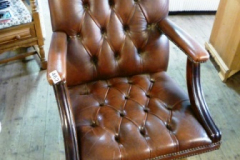 462-Brown-Leather-Button-Back-Swivel-Chair