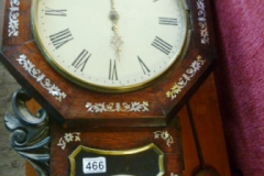 466-Wood-Cased-Wall-Clock-with-Inlaid-Mother-of-Pearl-Decor