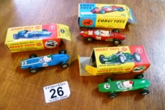 0026-3-Boxed-Vintage-Dinky-and-Corgi-Racing-Car-Models