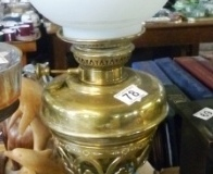 0078-Brass-Oil-Lamp-and-Shade
