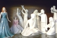 0095-Collection-of-White-Royal-Doulton-Figurines-etc