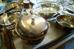 0161-Assorted-Plated-Trays-Ice-Bucket-etc