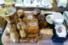 205-Tray-inc-Royal-Worcester-Egg-Coddler-Clock-Wooden-Items