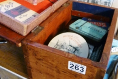 263-Wooden-Box-containing-Tins