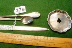 379-Silver-Dish-Letter-Opener-Spoon-and-Hook-and-Eye