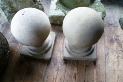 412-Pair-of-Concrete-Ball-Finials-on-Plinth