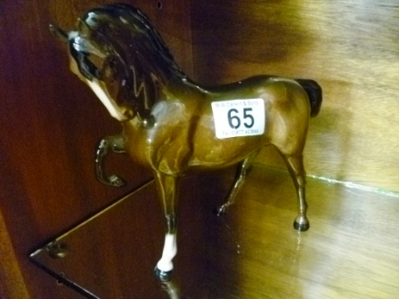 065-Beswick-Brown-Stallion-with-Raised-Hoof