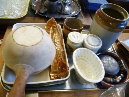 157-Asstd.-Lot-Incl.-Salt-Glazed-Pots-Jelly-Mould-and-Conserve-Jars