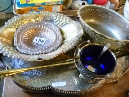 186-Plated-Ware-Incl.-Gallery-Tray-and-Embossed-Bowls