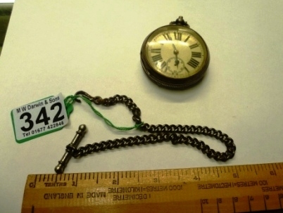 342-Silver-Cased-Pocket-Watch-and-Chain