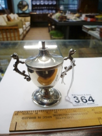 364-Antique-Silver-Table-Lighter-with-2-Handles