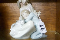 056-Lladro-Figurine-Mother-with-Child-and-Cat-on-Lap