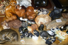 192-Tray-of-Cat-Figures