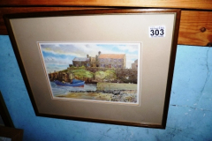 303-Framed-Watercolour-of-Craster-Signed-by-John-Balderson