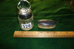 326-Silver-Trinket-Box-and-Silver-Glass-Bottle