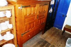 343-Yorkshire-Oak-Panelled-Cabinet-over-Drawers-H52.5-Inch-x-W51-x-D18