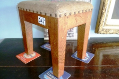 347-Yorkshire-Oak-Eagleman-Fabric-Top-Stool-H11-Inch-x-W10-x-D8