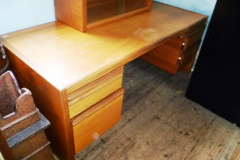 407-Modern-Teak-Kneehole-Desk