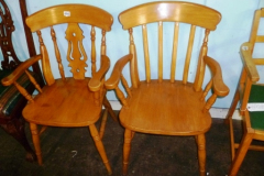 466-2-Pine-Carver-Chairs
