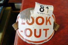 0081-Small-Enamel-Look-Out-Sign