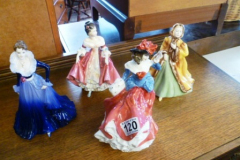 0120-4-Royal-Doulton-Lady-Figurines