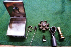 0429-Metal-Box-with-Assorted-Badges-etc