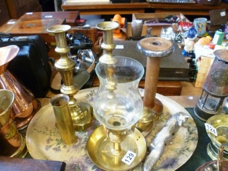 0129-Brass-Candlesticks-Lamp-etc