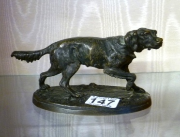 0147-Bronzed-Metal-Dog-Figurine