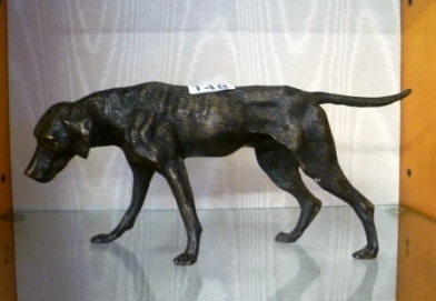 0148-Heavy-Bronzed-Dog-Figure