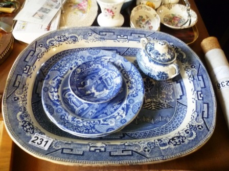 0231-Willow-Pattern-Meat-Plate-etc