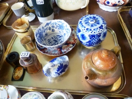 0233-Assorted-Pottery-Imari-Plate-etc