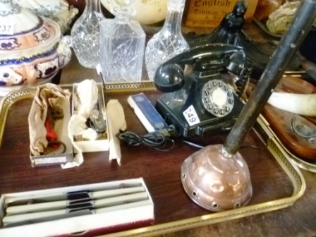 0249-Black-Telephone-Cutlery-etc