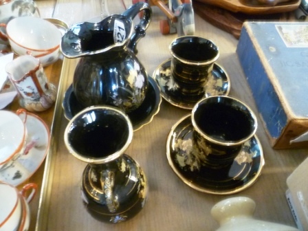 0321-Black-and-Gilt-Decorated-Greek-Jug-Cup-and-Saucers