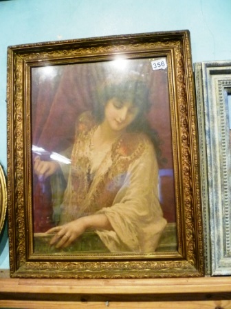 0356-Gilt-Framed-Female-Picture