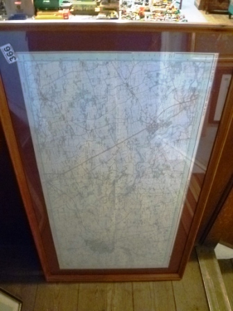 0366-Framed-North-Yorkshire-Map