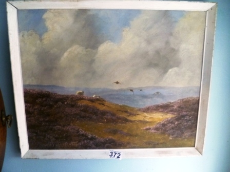 0372-Framed-Moorland-Scene-by-Lewis-Creighton