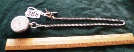 0388-Silver-Cased-Fob-Watch-and-Chain