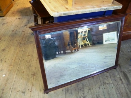 0443-Mahogany-Framed-Overmantle