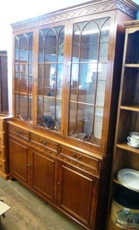 0456-Reproduction-3-Door-Bookcase-Cabinet