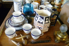 0080-Tray-inc-Oriental-Vase-Wadeheath-Jug.-Tea-Set-etc