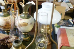 0089-Pair-of-Brass-Base-Oil-Lamps