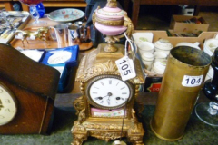 0105-Gilt-Decorated-Ornate-Mantle-Clock