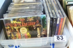0083-Box-of-Assorted-Rock-CDs-Beatles-etc