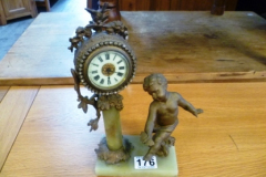 0176-Onyx-and-Brass-Cherub-Clock