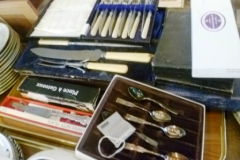 0179-Collection-of-Boxed-Cutlery-and-Boxed-Floral-Tray